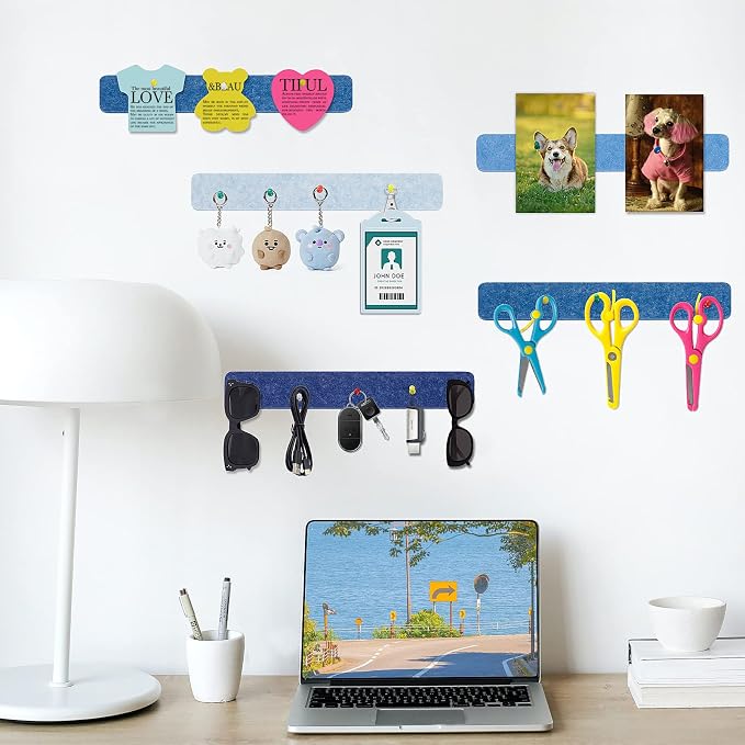 8 Pcs Felt Pin Board Bar Strips Bulletin Board - Image 4