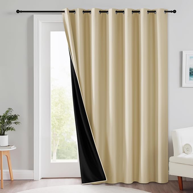 RYB HOME Extra Long 100% Blackout Room Divider Curtains by RYBHOME