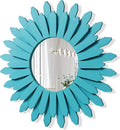 Honiway Beach Wall Decor Mirror 21 inch Wood Coastal Wall Decor Sunburst Boho by Honiway