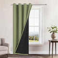 Yakamok 100% Blackout Curtains 84 Inches Long, 2 Thick Layers Heat and Full by Yakamok