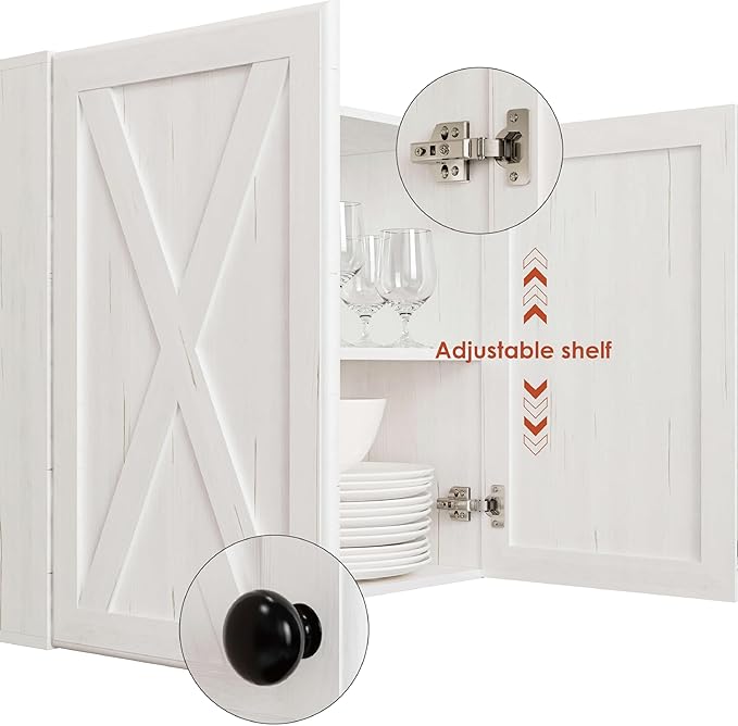 Furnaza Farmhouse Large Wall Cabinets - Image 5