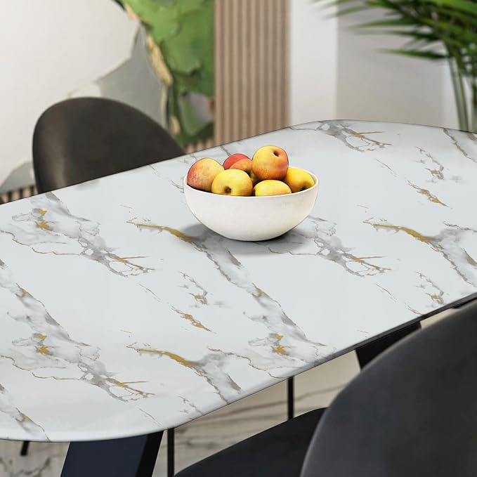 Abyssaly Marble Contact Paper for Countertops Gold Grey White Marble Peel and - Image 6