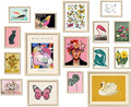 16 PCS Framed Eclectic Wall Art Decor, Modern Maximalist Home Gallery Wall by ANERZA