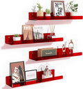 upsimples Acrylic Shelves for Wall Decor, Living Room, Floating Bookshelves for by upsimples