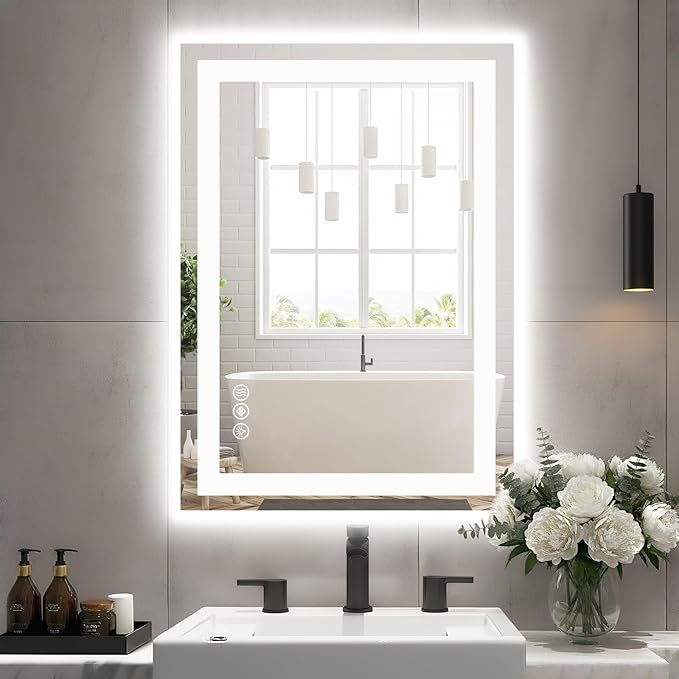 Sweetcrispy 24"x32" Smart Anti-Fog LED Bathroom Mirror by Sweetcrispy