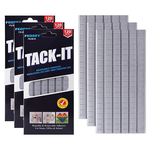 Feosky Adhesive Poster Sticky Tack Putty, Reusable and Removable Adhesive Putty by Feosky