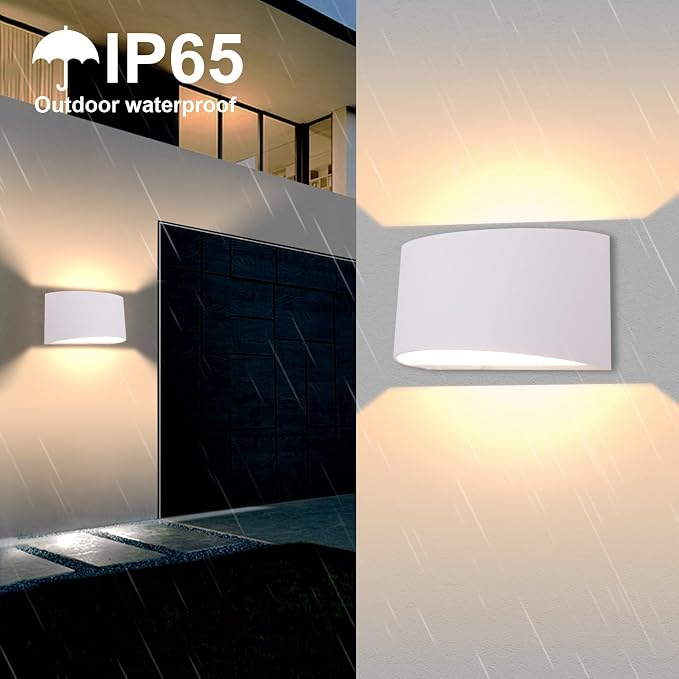 KICAAO Modern LED Wall Sconce, Warm White 3000K, Hardwired Indoor Wall Lights - Image 2