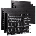 INCLY 90PCS Pegboard Wall Organizer, 6 Pack Metal Peg Board Panels by INCLY