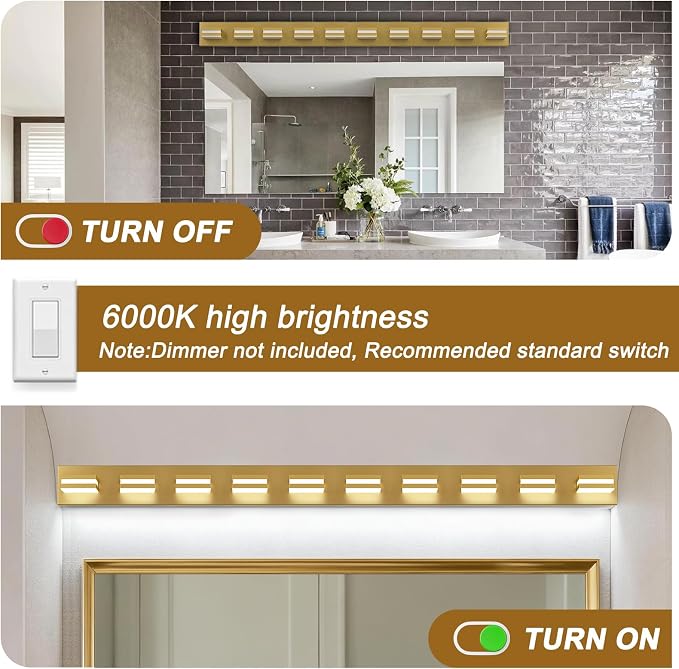 IZORRO LED Modern Bathroom Lights Fixtures, Vanity Lights - Image 5