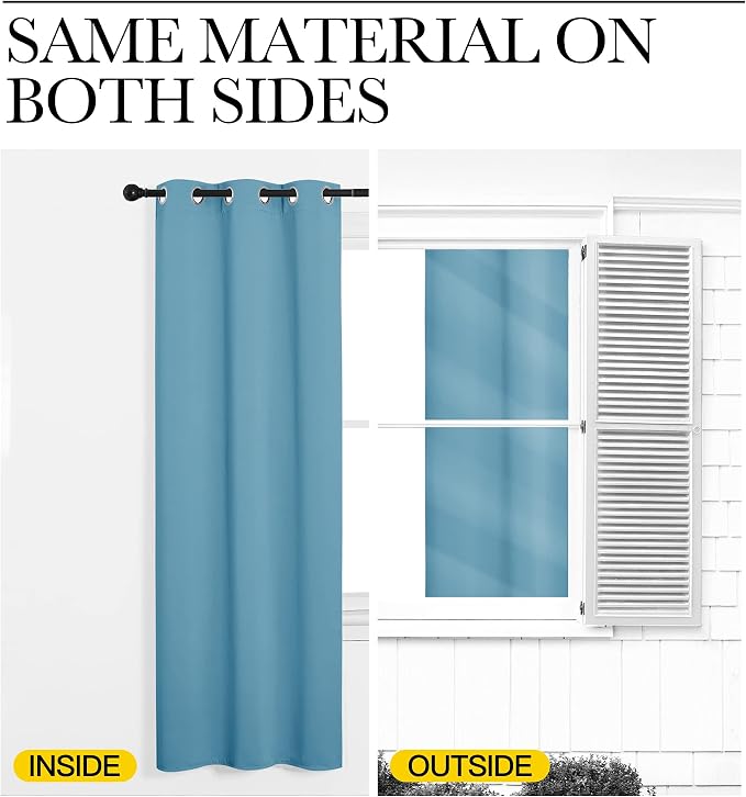 NICETOWN Room Darkening Curtain Panels - Image 4