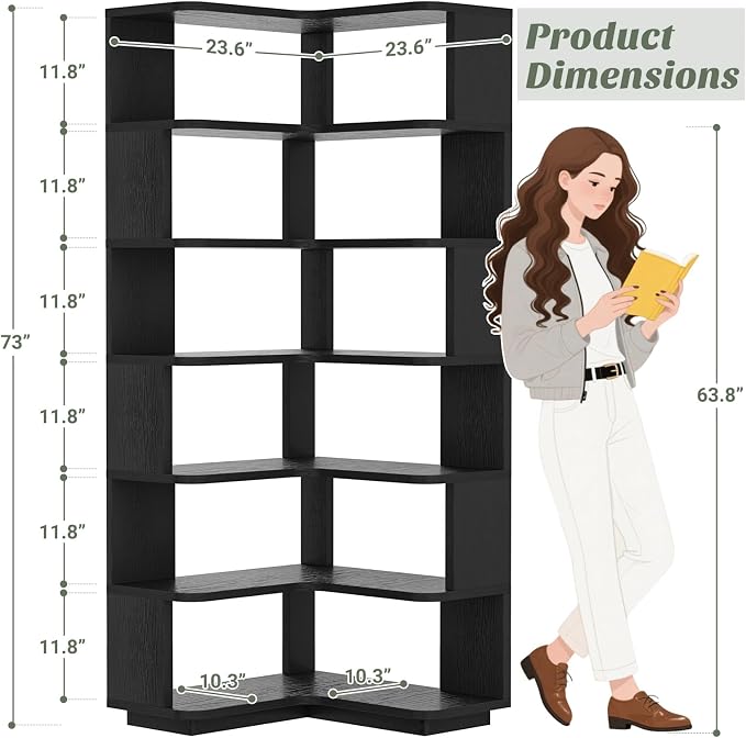 Armocity Corner Book Shelf - Image 3