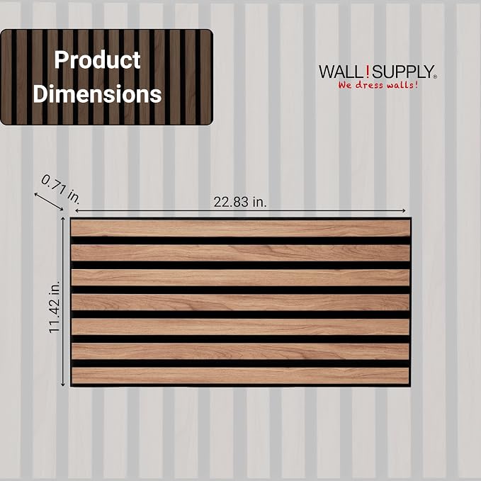 Wall!Supply 3D Soundproof Wall Panels – Acoustic Walnut Finish – EPS Foam - Image 5