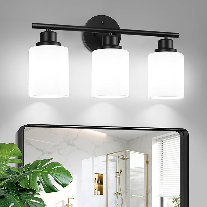 Unicozin 3 Light Bathroom Light Fixtures, Modern Vanity Lights by Unicozin
