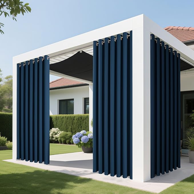 Joydeco Blackout Patio Sliding Door Curtains 72 Inches Long, Grommet Privacy - Image 4