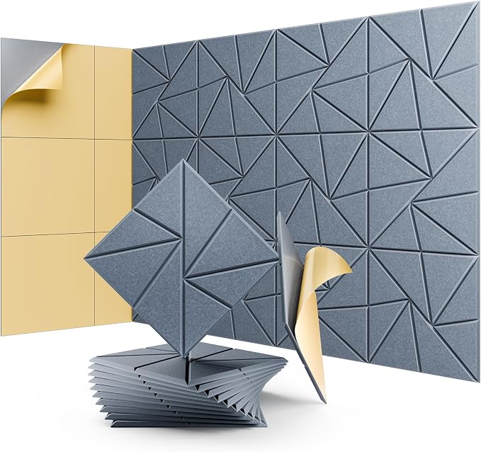 12 Pack Acoustic Panels, Sound Proof Foam Panels by LEIYER
