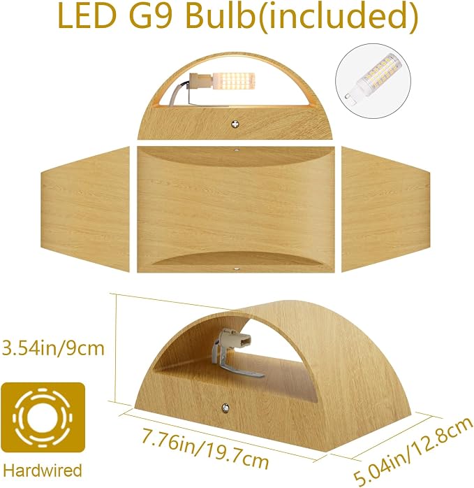 Aipsun Aluminum Modern Wall Light Fixtures 1 Pack Indoor LED Wall Sconce - Image 5