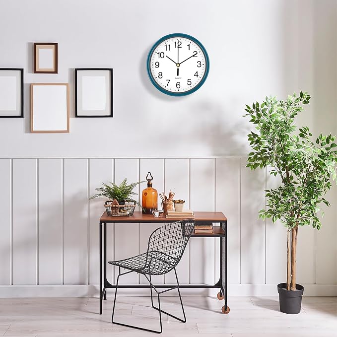 Silent Wall Clock Non Ticking, 6 Inch Wall Clocks Battery Operated, Small - Image 3