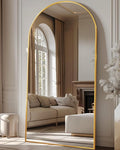Antok 81" x41” Arched Full Length Floor Mirror, Free Standing/Wall Mount/Leaning by AntokMirror