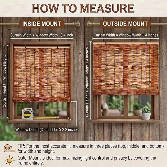 Bamboo Roller Shades for Outdoor Patio - Image 2