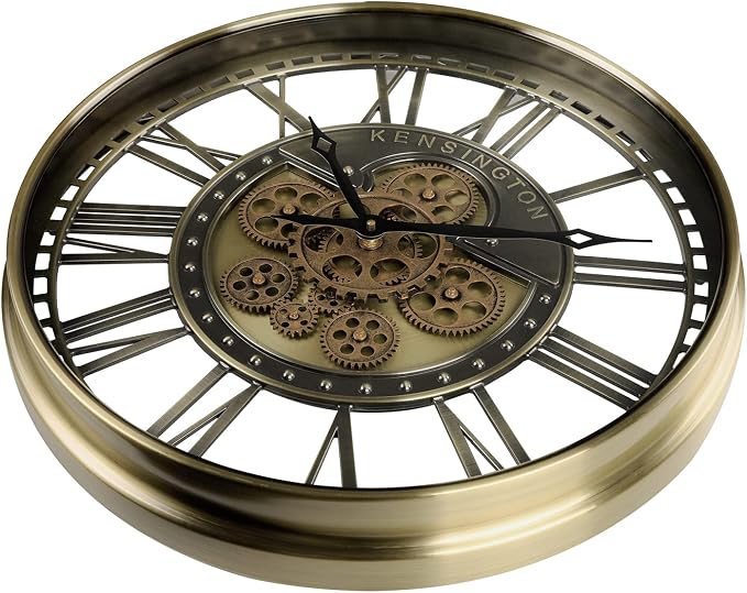 CLXEAST 21 Inch Large Moving Gears Wall Clock - Image 7