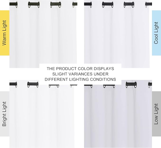 NICETOWN White Room Darkening Curtain 120 inches Long - Image 7