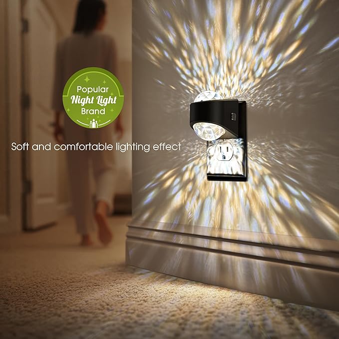 Briignite Night Light, Night Lights Plug into Wall, LED Projector Night Light - Image 3