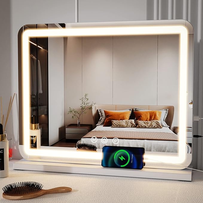 ZL ZELing Vanity Mirror with Lights, 23 Inch Large Makeup Mirror with LED Lights by ZLZELing