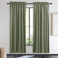 NICETOWN Sage Green Velvet Curtains 72 inches Long 2 Panels by NICETOWN