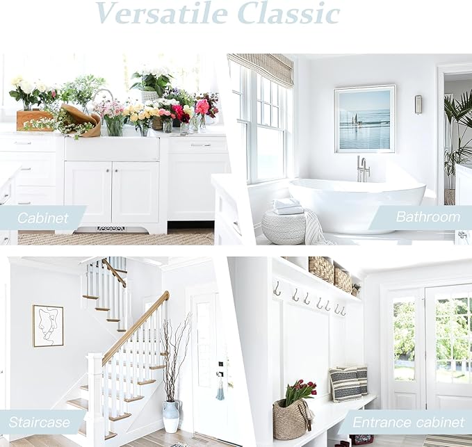 Dimoon 236''x23.6'' Peel and Stick Wallpaper White Contact Paper - Image 6