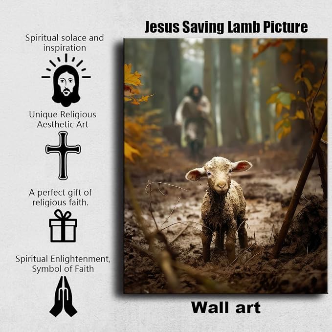 Religious wall decor for prayer room Christian wall art for Christmas - Image 3