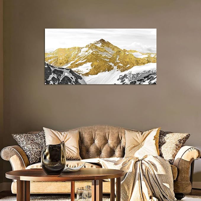 Golden Mountain Canvas Wall Art - Image 6