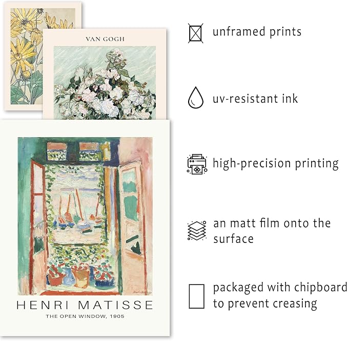 ANERZA 16 PCS Sage Green Wall Art Decor, Matisse Wall Prints - Image 3