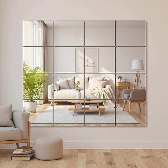 Delma Home Gym Mirror Tiles, Large Wall Mirror - Image 2