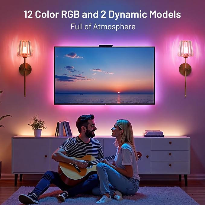 Crystal Battery Operated Wall Sconces Set of 2, 12 RGB and 3CCT Dimmable Wall - Image 4