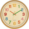 Foxtop Silent Kids Wall Clock Non-Ticking Battery Operated Colorful Childrens by Foxtop