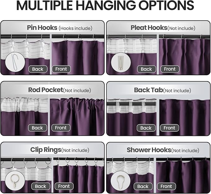 Ceiling Pinch Pleated Blackout Curtains & Drapes - Image 2