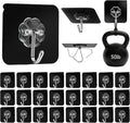 DDMY Adhesive Hooks for Hanging Heavy Duty 2026 Upgraded Black 24 Pack Sticky by DDMY