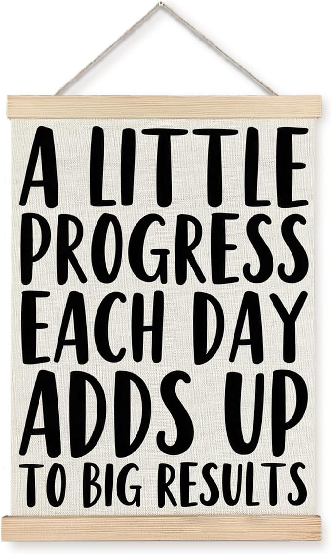 Supwhd Aesthetics Positive Affirmations Wall Decor, Inspirational Add Up to Big by Homedecoration