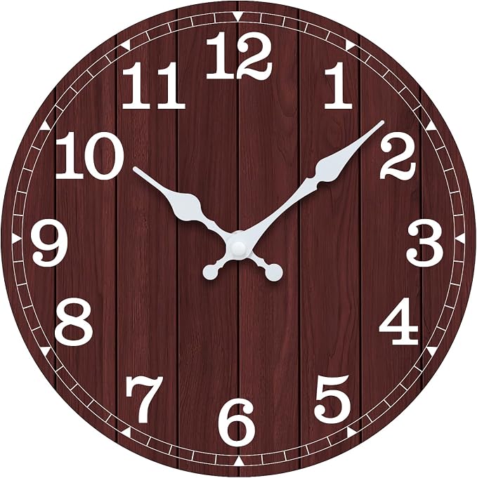 Wall Clock, Modern Wall Clocks Battery Operated, Silent Non Ticking Clock by wallclock