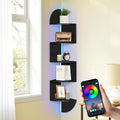 Corner Shelf Wall Mounted, 5 Tier Corner Bookshelf by Jasenlove