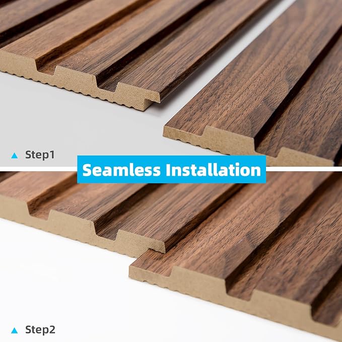 Art3d 6-Piece Wood Slat Panels for Stylish Interior Decor and Ceiling Decoration - Image 7