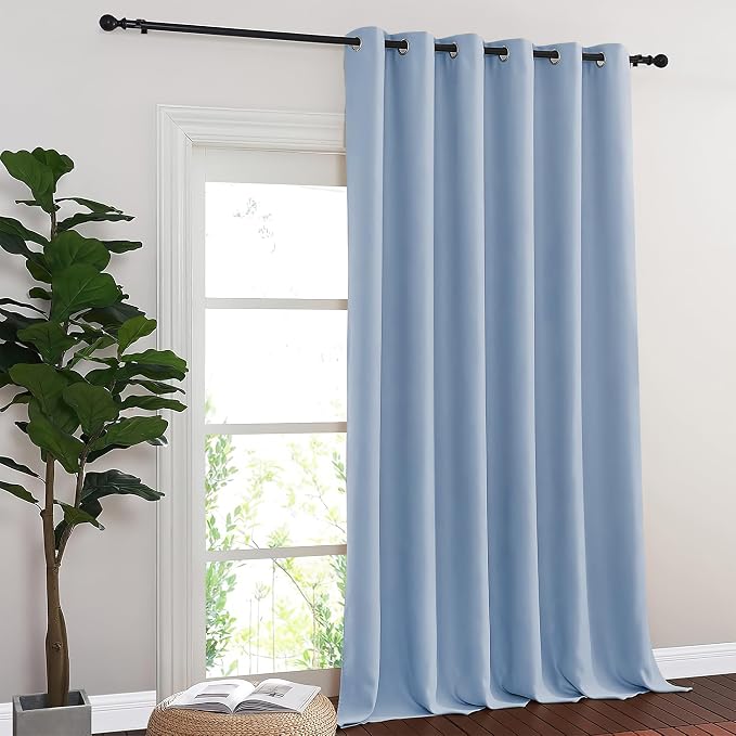 NICETOWN Vintage Blue Blackout Curtains - Image 8