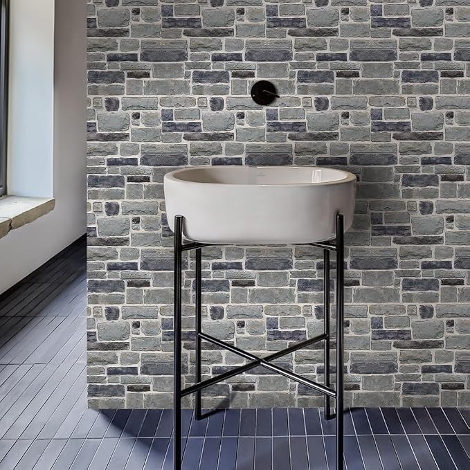 COMSTICKC 3D Faux Stone Wall Panel Peel and Stick Wall Tiles, Ultra-Light Thin - Image 7
