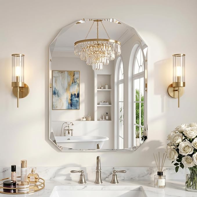 Suidia Bathroom Mirror, Frameless Bathroom Mirror by SuidiaMirror