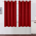 LEMOMO Red Blackout Curtains 66 x 63 Inch Length/Set of 2 Curtain by Lemomo