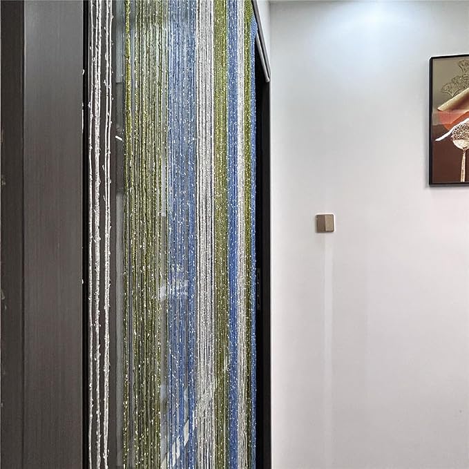 ave split Decorative Door String Curtain Wall Panel Fringe Window Room Blind - Image 4