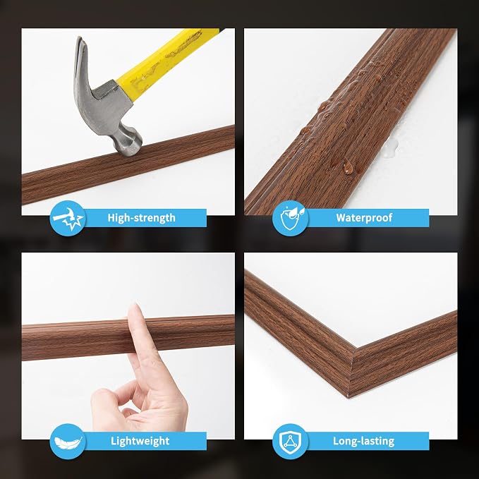 Art3d Pre-Cut Wall Molding Set of 6 pcs, Ready-to-Assemble Wainscoting Panels - Image 5