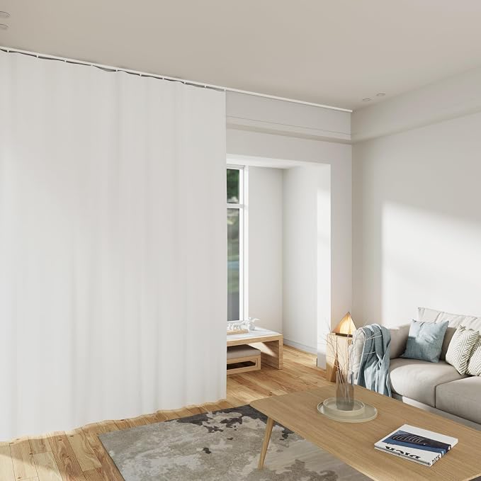 MaKefeile Room Divider Curtains Total Blackout Privacy Curtain Panel Room - Image 6