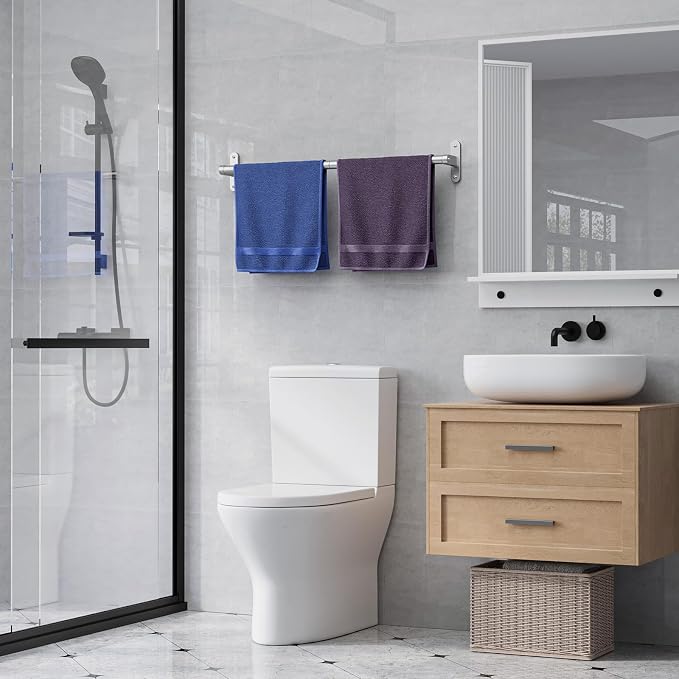 Powools Brushed Nickel Towel Rack - Image 4