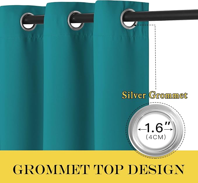 NICETOWN Extra Wide Blackout Sliding Door Curtain - Image 3